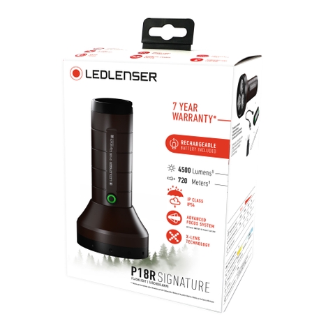 Đèn pin tìm kiếm Ledlenser P18R Signature sáng khủng 4500Lm chiếu xa 720m