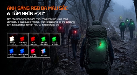 Đèn Pin EDC Đa Màu Sắc ACEBEAM UC3A – 900 Lumens, RGB 270°, Pin Thay Thế