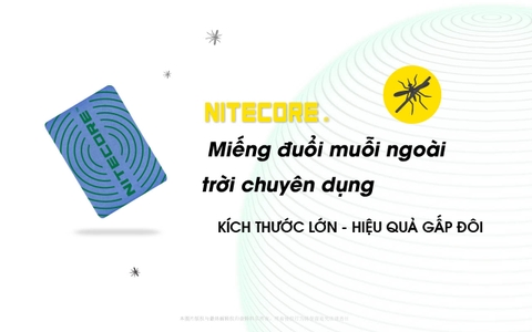 MRM10 NITECORE – Miếng tinh dầu đuổi muỗi không mùi.