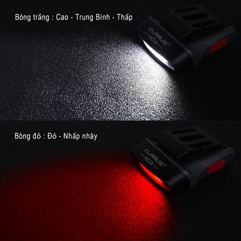 Đèn pin đội đầu KLARUS HC3 LED COB độ sáng 100 lumen chiếu xa 15m (pin liền)