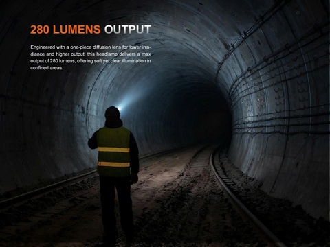 FENIX WH35RE - Đèn đeo đầu chống cháy nổ 280 Lumens tầm chiếu 21m sạc USB C