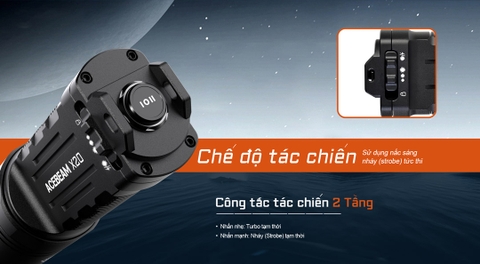 Đèn pin ACEBEAM X20 sáng 10.000 lumens chiếu xa 645m