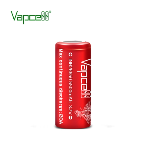 Pin sạc VAPCELL INR26650 dung lượng 5500mAh dòng xả 20A