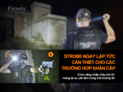 Đèn pin FENIX PD32 V2.0 độ sáng 1200 lumens chiếu xa 395m pin 18650