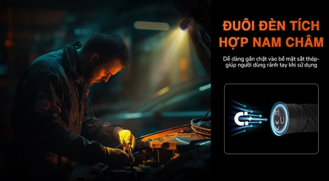 Đèn pin đội đầu ACEBEAM H17 V2 sáng 2000 lumen chiếu xa 128m nhỏ gọn đuôi nam châm