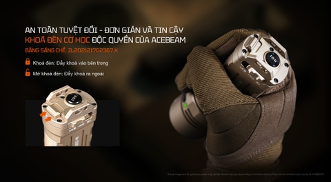 Đèn pin chiến thuật ACEBEAM X20-R – Siêu sáng 10.000lm, chiếu xa 645m