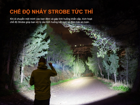 Đèn pin Fenix C5 V2.0  – Độ sáng 2000 lumen, chiếu xa 480m, sạc USB-C đuôi nam châm