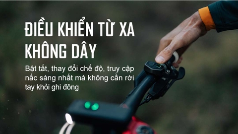 Đèn xe đạp MAGICSHINE RAY 2600B sáng 2600 lumen tương thích với điện thoại công tắc remote không dây pin 6700mAh USB-C Powerbank