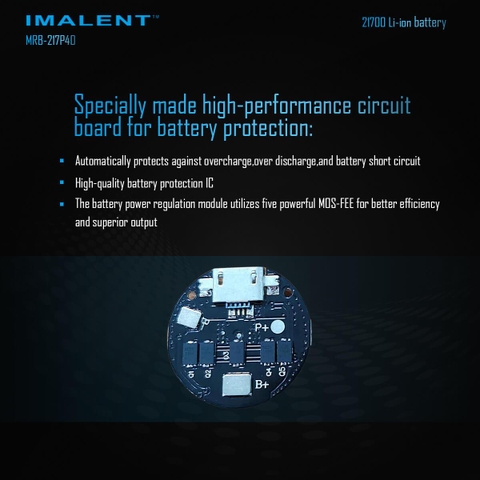 Pin sạc IMALENT MRB-217P40 dung lượng 4000mAh có cổng sạc