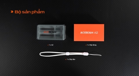 Hộp sạc và lưu trữ pin ACEBEAM A2 tương thích pin 10440 –> 21700