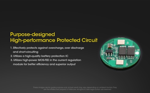 Pin sạc 18650 NITECORE NL1834R – 3400mAh, USB-C tích hợp mạch bảo vệ an toàn