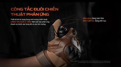 Acebeam T37 – Đèn pin chiến thuật 4000lm chiếu xa 440m công tắc xoay sạc USB-C