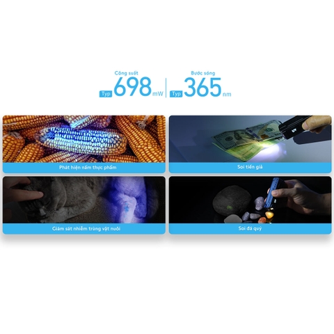 Đèn pin EDC IMALENT BL50 tia UV 365nm sáng 3.600 lumen chiếu xa 428m pin dung lượng 3000mAh sạc USB-C