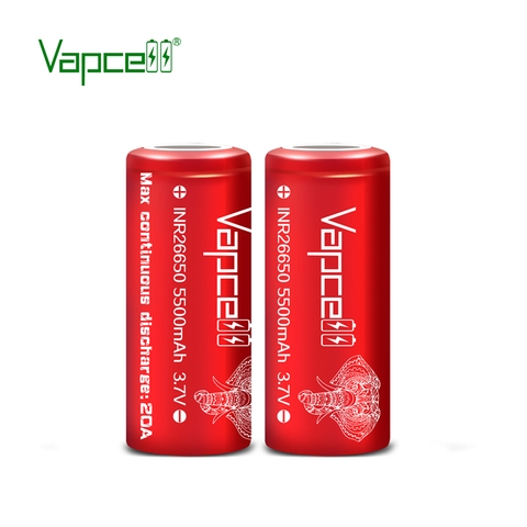 Pin sạc VAPCELL INR26650 dung lượng 5500mAh dòng xả 20A