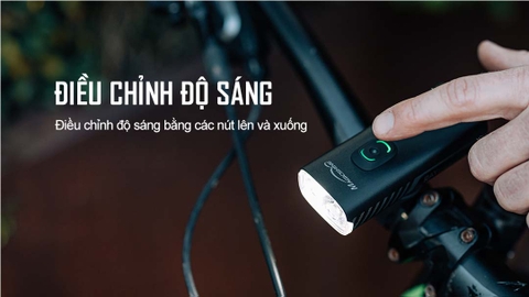 Đèn xe đạp MAGICSHINE RAY 1600B sáng 1600 lumen tương thích App điện thoại công tắc remote không dây USB-C powerbank