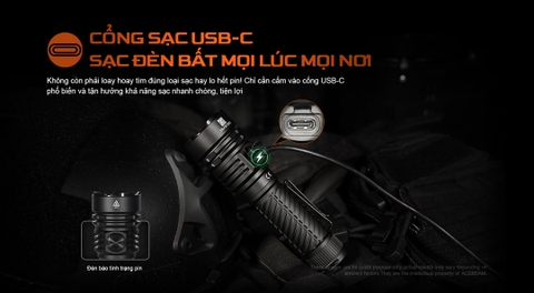 Acebeam EC90 – Đèn pin EDC 4300lm, chiếu xa 573m, sạc nhanh USB-C