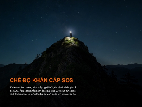 Đèn pin Fenix C5 V2.0  – Độ sáng 2000 lumen, chiếu xa 480m, sạc USB-C đuôi nam châm