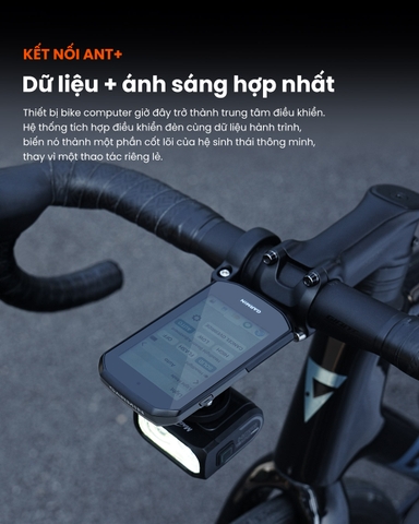 Đèn xe đạp MAGICSHINE HORI1300 PRO – Độ sáng 1300 Lumens cos pha chống chói hỗ trợ ANT+ & Shimano Di2. FTR LightSync