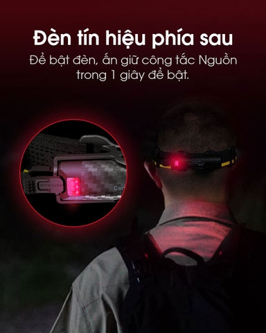 Pin sạc mở rộng NITECORE Carbon 6K 6000mAH dành cho đèn đeo đầu NITECORE