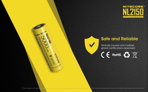 Pin sạc NITECORE NL2150 Dung lượng 5000mAh dòng xả tối đa 8A