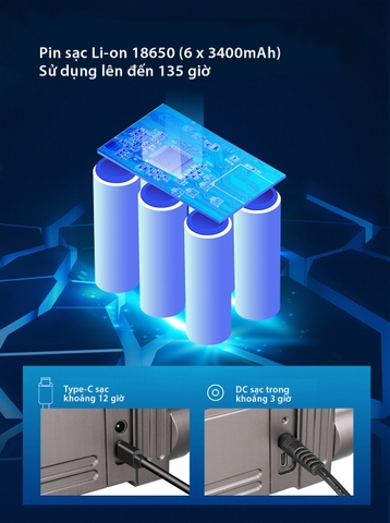 Đèn pin siêu sáng KLARUS RS80GT độ sáng 10.000 lumen chiếu xa 570m