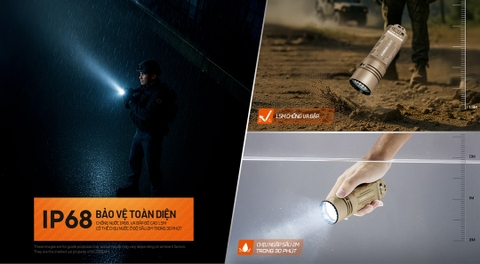 Đèn pin chiến thuật ACEBEAM X20-R – Siêu sáng 10.000lm, chiếu xa 645m