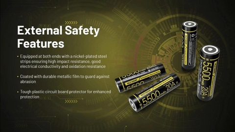 Pin sạc NITECORE NL2155HPi dung lượng 5500mAh