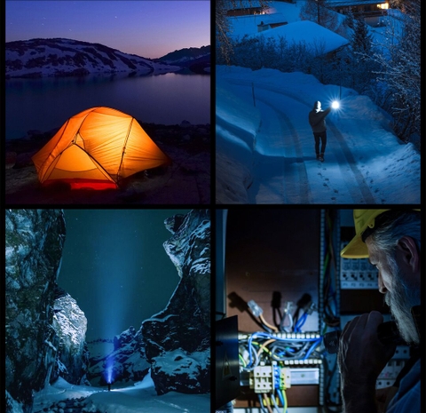 Đèn pin chiếu xa Sofirn IF22A sáng 2100 lumen chiếu xa 697m sạc USB-C pin 21700 4000mAh