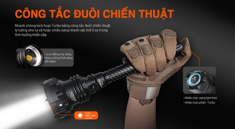 Đèn pin chiếu xa ACEBEAM P20 sáng 5600 lumen chiếu xa 1454m 2 phiên bản LED