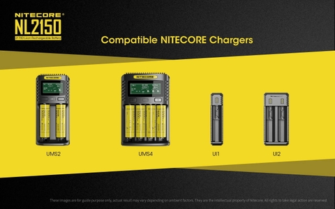 Pin sạc NITECORE NL2150 Dung lượng 5000mAh dòng xả tối đa 8A