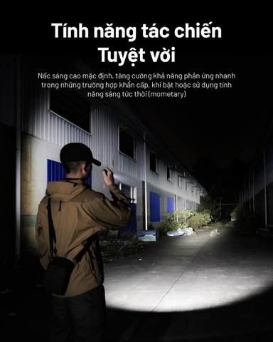 Đèn pin mini NITECORE MT1C PRO sáng 1000lm chiếu xa 360m pin 18350 1600mAh