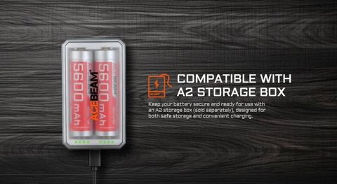 ACEBEAM 21700 5600mAh – Pin sạc Li-ion dung lượng cao, xả liên tục 15A