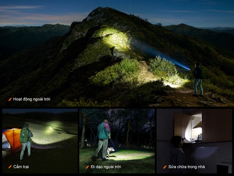 Đèn pin Fenix C5 V2.0  – Độ sáng 2000 lumen, chiếu xa 480m, sạc USB-C đuôi nam châm