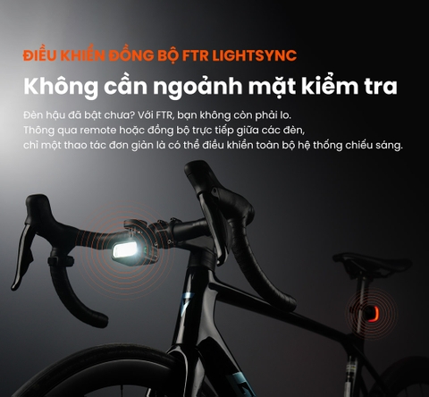 Đèn xe đạp MAGICSHINE HORI1300 PRO – Độ sáng 1300 Lumens cos pha chống chói hỗ trợ ANT+ & Shimano Di2. FTR LightSync