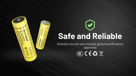 Pin sạc NITECORE NL2155HP dung lượng 5500mAh dòng xả tối đa 20A