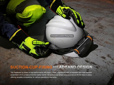 FENIX WH35RE - Đèn đeo đầu chống cháy nổ 280 Lumens tầm chiếu 21m sạc USB C