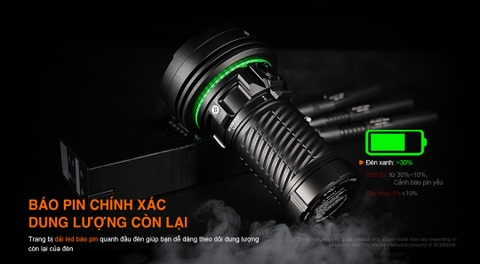 Đèn pin ACEBEAM X25 – Siêu sáng 23000 lumen, chiếu xa 1553m, sạc nhanh 60W, pin khủng