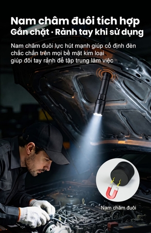 Đèn pin chiếu xa KLARUS A1 PRO V1 1500 Lumen chiếu xa 500m, pin 3600mAh, nam châm đuôi