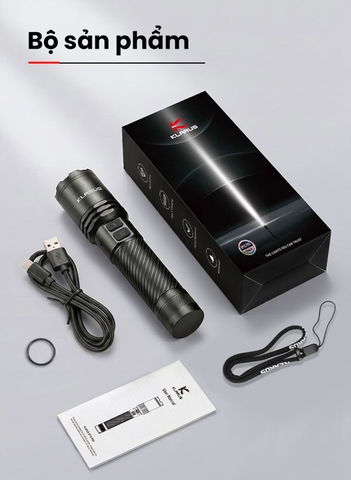 Đèn pin chiếu xa KLARUS A1 PRO V1 1500 Lumen chiếu xa 500m, pin 3600mAh, nam châm đuôi