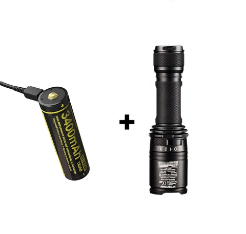 Đèn pin chống cháy nổ NITECORE EF1 sáng 830 lumens chiếu xa 270m pin sạc 18650 3400mAh