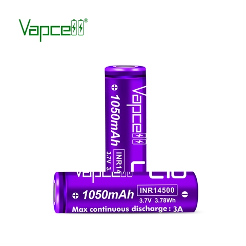 Pin sạc VAPCELL L10 14500 dung lượng 1050mAh dòng xả liên tục 3A