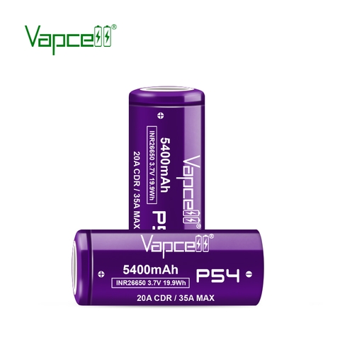 Pin sạc VAPCELL P54 26650 dung lượng 5400mAh dòng xả cao