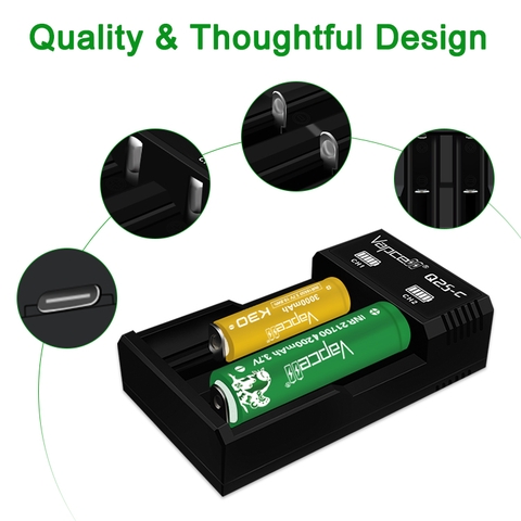 Sạc pin đôi VAPCELL Q2S-C