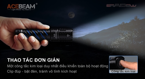 Đèn pin ACEBEAM E70 độ sáng 4600 lumen pin 21700