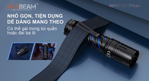 Đèn pin ACEBEAM E70 độ sáng 4600 lumen pin 21700