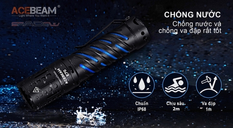 Đèn pin ACEBEAM E70 độ sáng 4600 lumen pin 21700