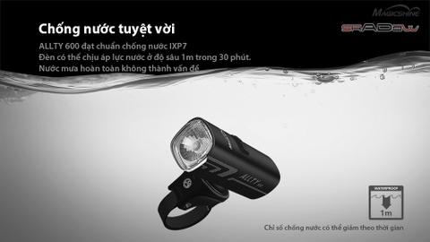 Đèn xe đạp MAGICSHINE ALLTY 600 sáng 600 lumen pin 1600mAh