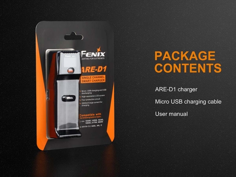 Sạc pin đơn cao cấp Fenix ARE-D1