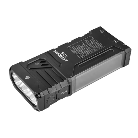 Đèn pin tìm kiếm Acebeam X35 – Độ sáng 20000 lumen, chiếu xa 458m, đèn phụ RGB, nam châm đuôi