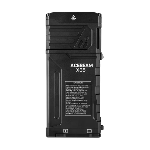 Đèn pin tìm kiếm Acebeam X35 – Độ sáng 20000 lumen, chiếu xa 458m, đèn phụ RGB, nam châm đuôi